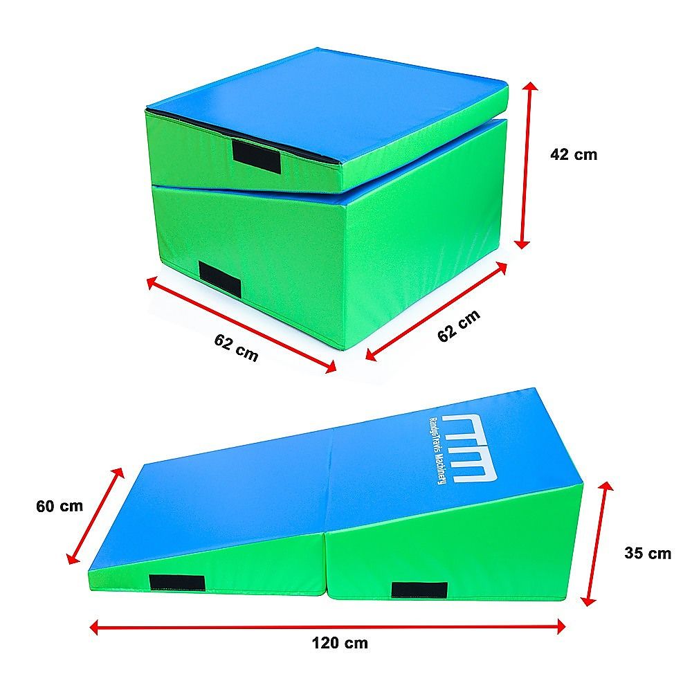 Gymnastics Mat Foldable Soft Incline 120x60x35cm Wedge Yoga Training