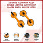 Suction Cup Glazer Glass Sucker Lifter 2X 100kg Aluminum Alloy Double Locking