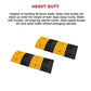 Rubber Speed Bump Hump Load 60T Pair of 1m Road Humps