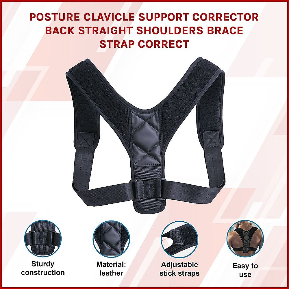 Posture Corrector Back Straight Shoulder Brace Clavicle Support Strap