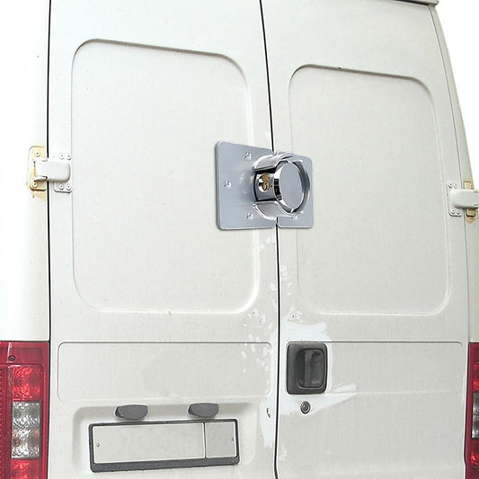 Van Door Lock with Brackets - Heavy Duty Security Vehicle Hasp Padlock