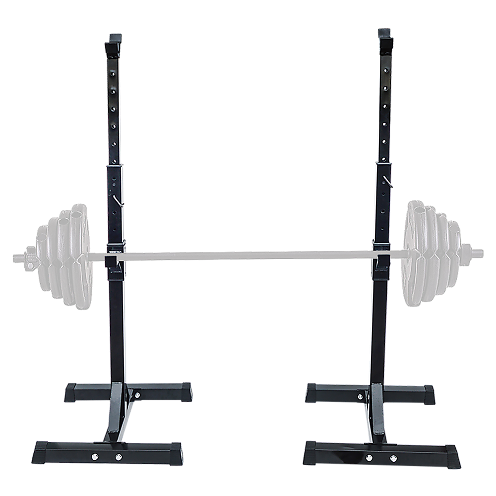 Adjustable Rack Pair Sturdy Steel Squat Barbell Bench Press Stands GYM/Home