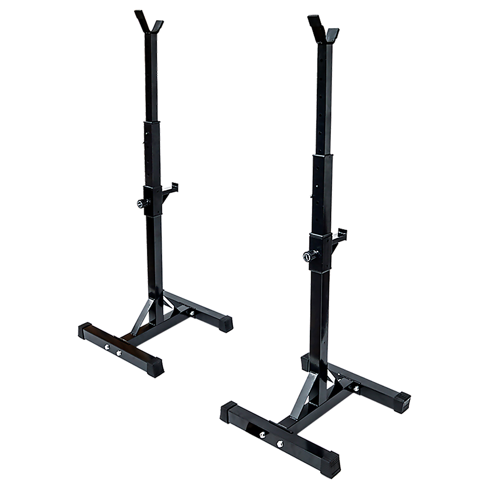 Adjustable Rack Pair Sturdy Steel Squat Barbell Bench Press Stands GYM/Home