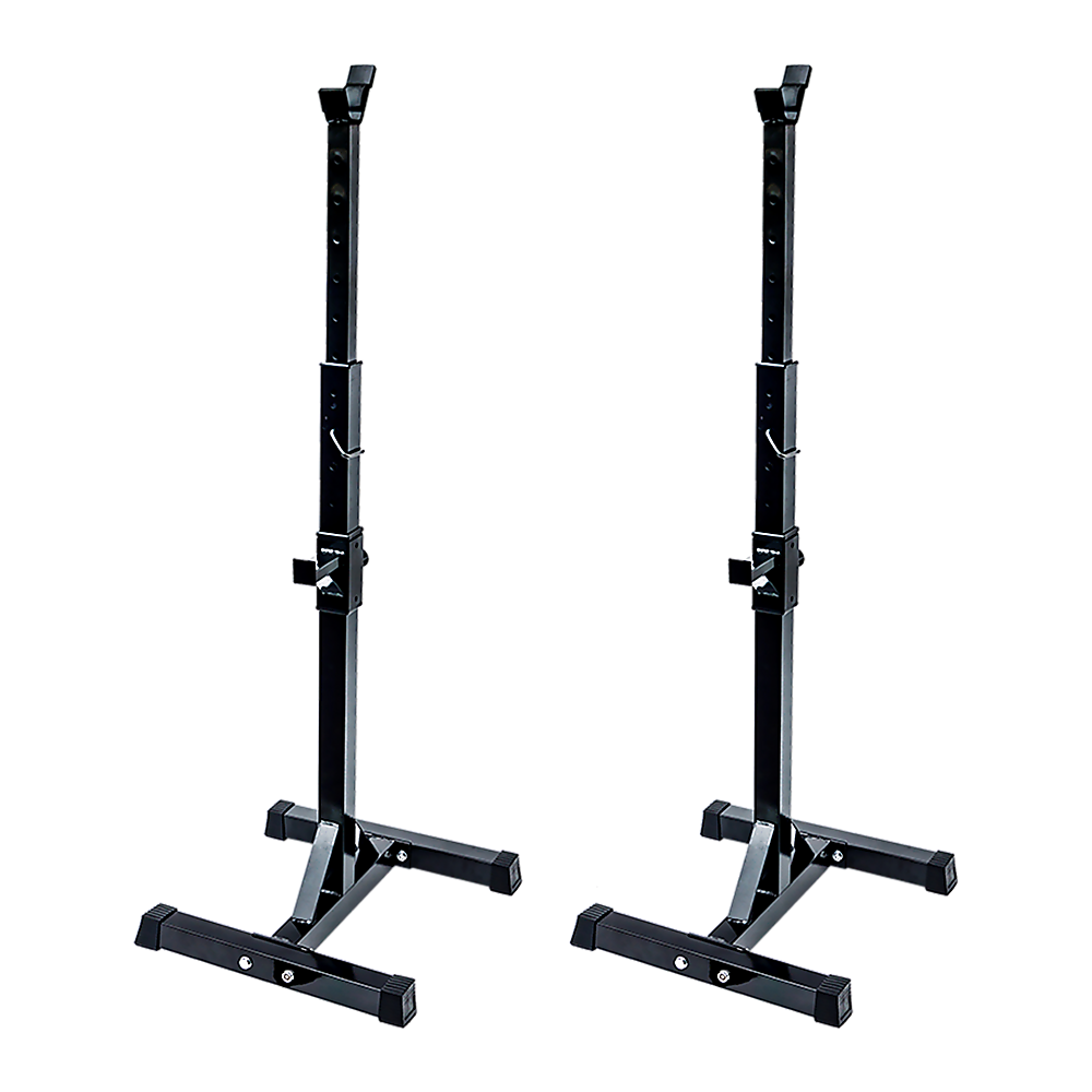 Adjustable Rack Pair Sturdy Steel Squat Barbell Bench Press Stands GYM/Home