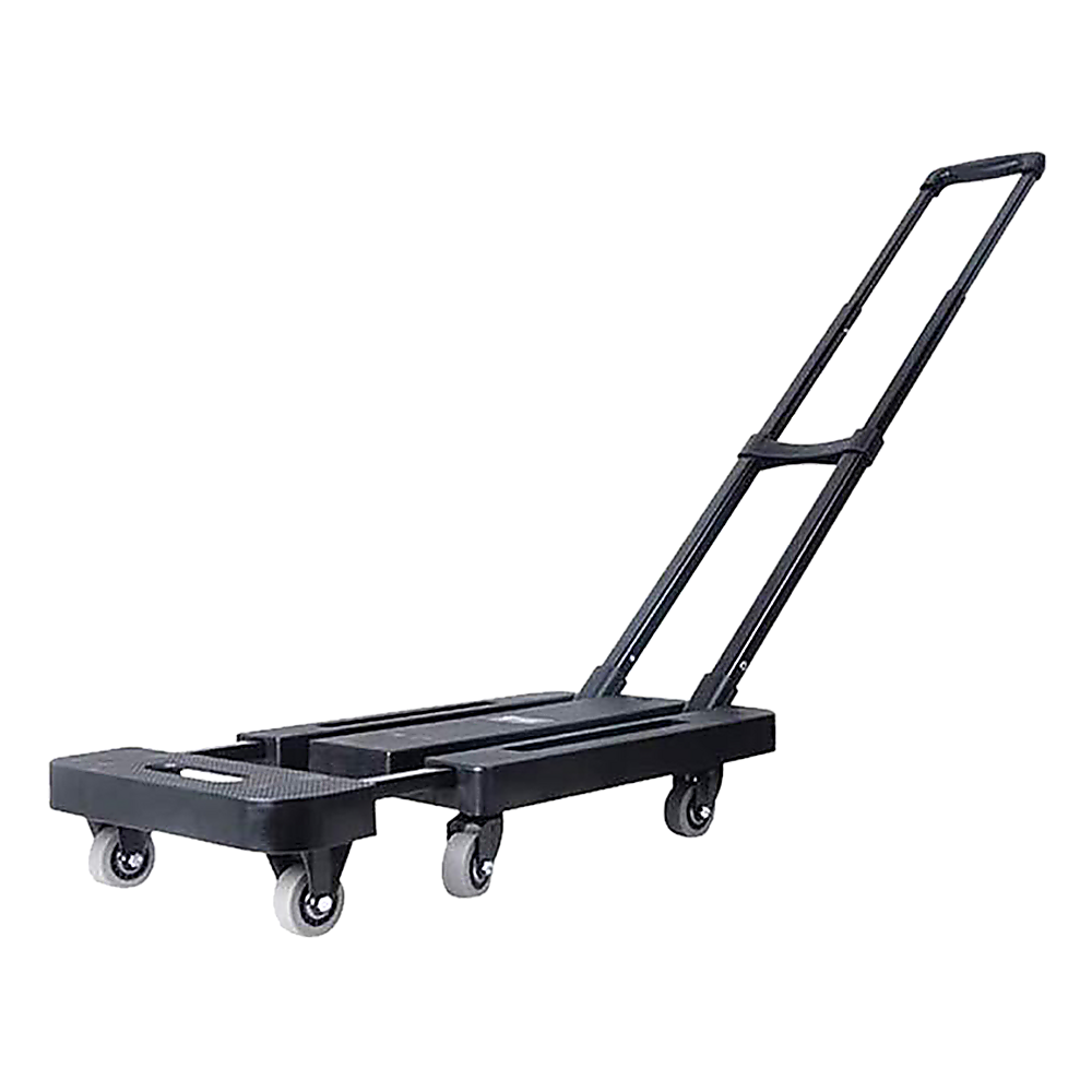 Hand Flatbed Trolley Cart Foldable with 6 x 360 Degree Rotating Wheels Load 200Kg