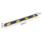 Rubber Curb Parking Guide 180cm Heavy Duty Wheel Driveway Stopper Reflective Yellow
