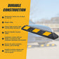 Heavy Duty Rubber Curb Parking Guide Wheel Driveway Stopper Reflective 90cm - Yellow