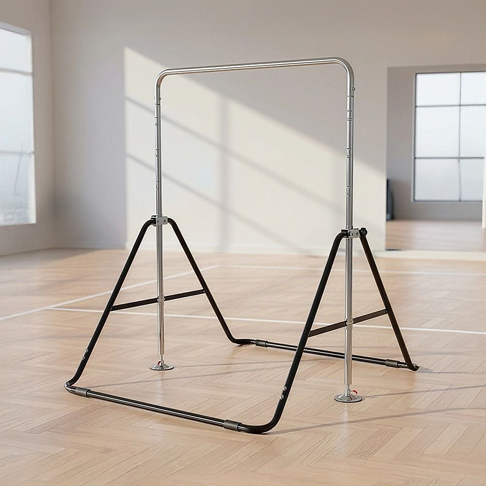 Kids Gymnastics Training Bars Horizontal Monkey Kip Bar - Black