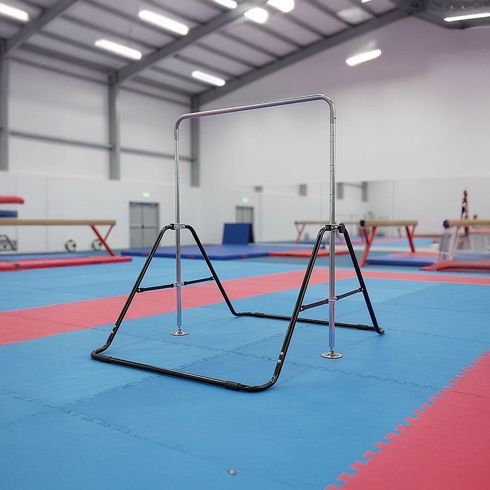 Kids Gymnastics Training Bars Horizontal Monkey Kip Bar - Black
