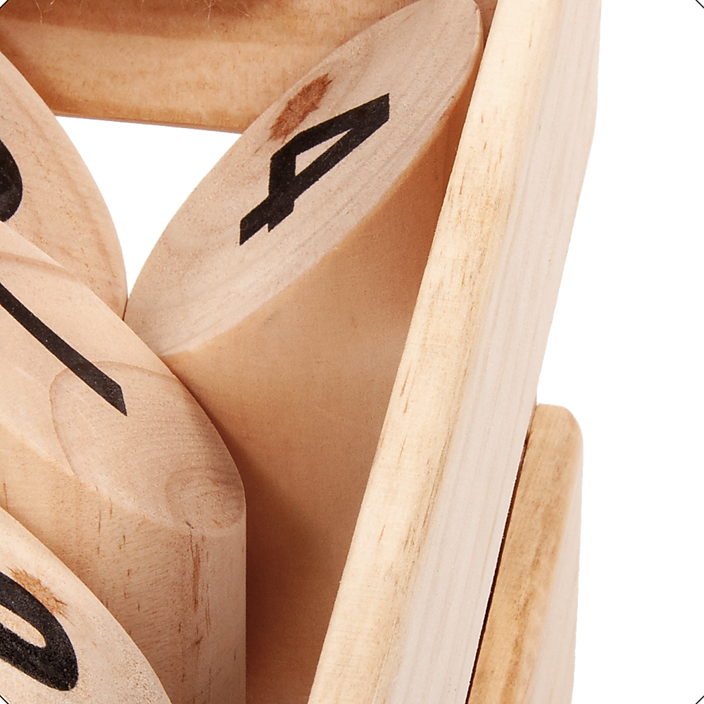 Wooden Number Toss Outdoor Game Set with Carry Case
