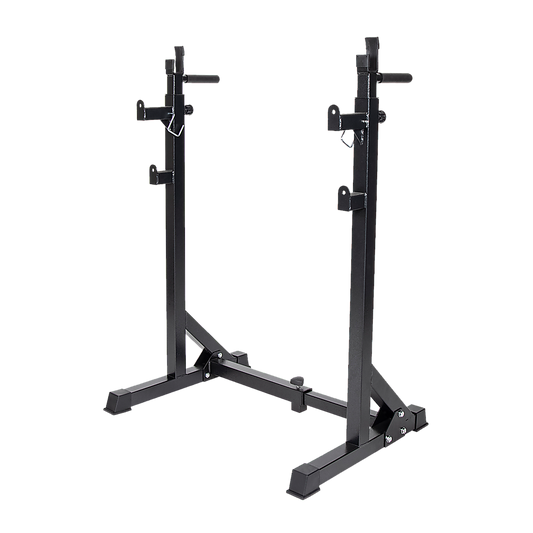 Squat Rack Commercial Adjustable Pair Fitness Exercise Weight Lifting Gym Barbell Stand