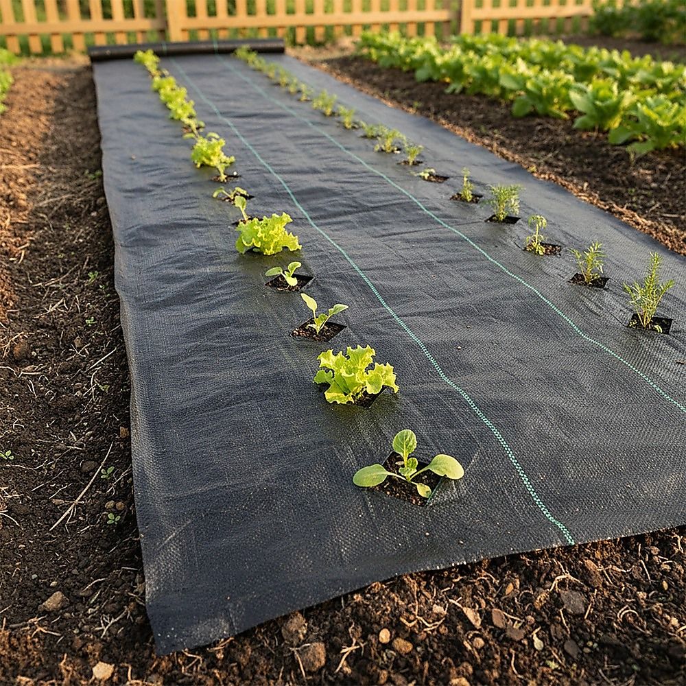 Heavy Duty Weed Control PP Woven Fabric Gardening Plant Weed Mat 1.83m x 30m