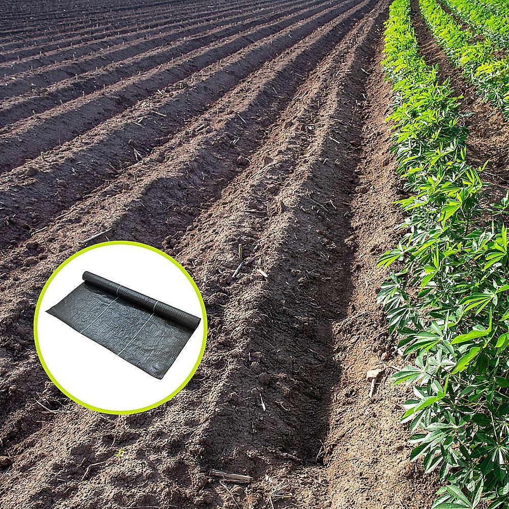 Heavy Duty Weed Control PP Woven Fabric Gardening Plant Weed Mat 1.83m x 30m