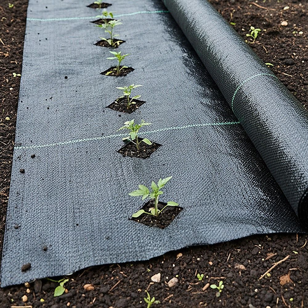 Heavy Duty Weed Control PP Woven Fabric Gardening Plant Weed Mat 1.83m x 30m