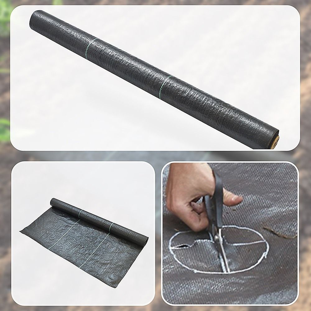 Heavy Duty Weed Control PP Woven Fabric Gardening Plant Weed Mat 1.83m x 30m