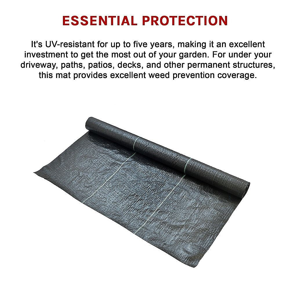 Heavy Duty Weed Control PP Woven Fabric Gardening Plant Weed Mat 1.83m x 30m