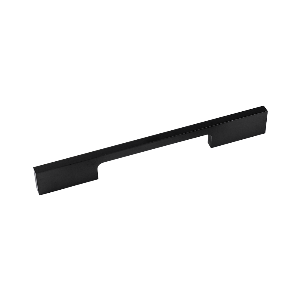 Kitchen Handles 5x 128mm Cabinet Cupboard Drawer Black Square Furniture Pulls