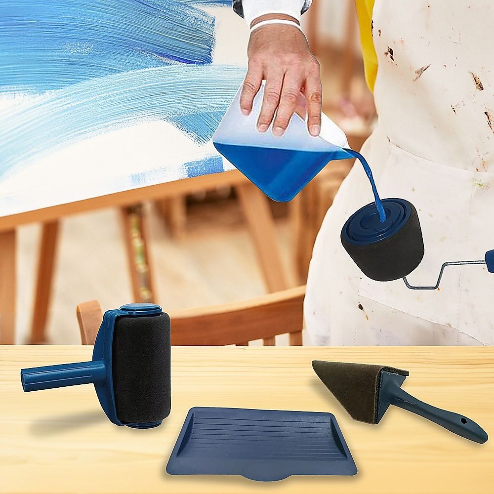 Self-Contained Drip Splatter Roller Paint / Painting Set