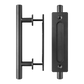 Carbon Steel Door Handle & Flush Pull for Wood Door or Gate - 12" Hardware