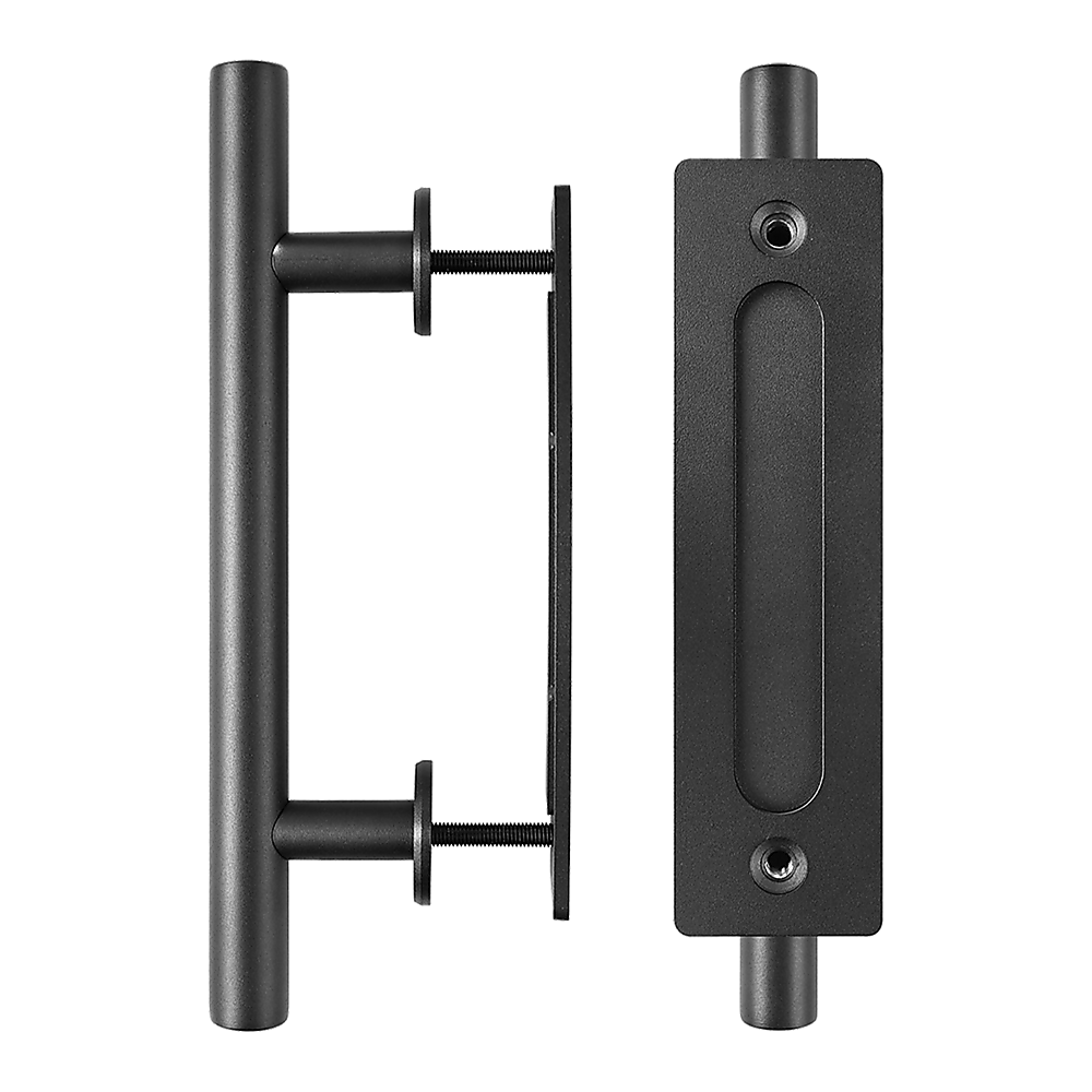 Carbon Steel Door Handle & Flush Pull for Wood Door or Gate - 12" Hardware