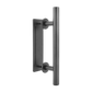 Carbon Steel Door Handle & Flush Pull for Wood Door or Gate - 12" Hardware