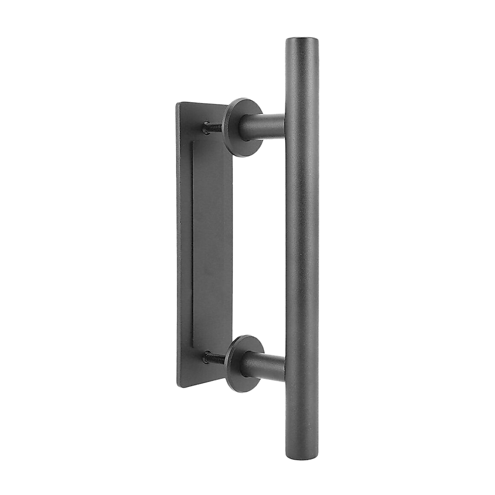 Carbon Steel Door Handle & Flush Pull for Wood Door or Gate - 12" Hardware