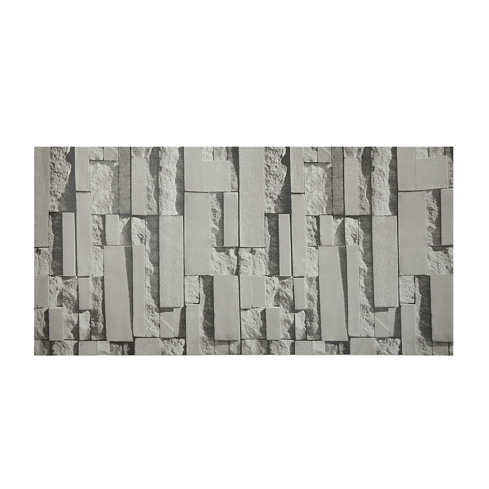 Wallpaper Brick Pattern 3D Textured Non-Woven Wall Paper Roll