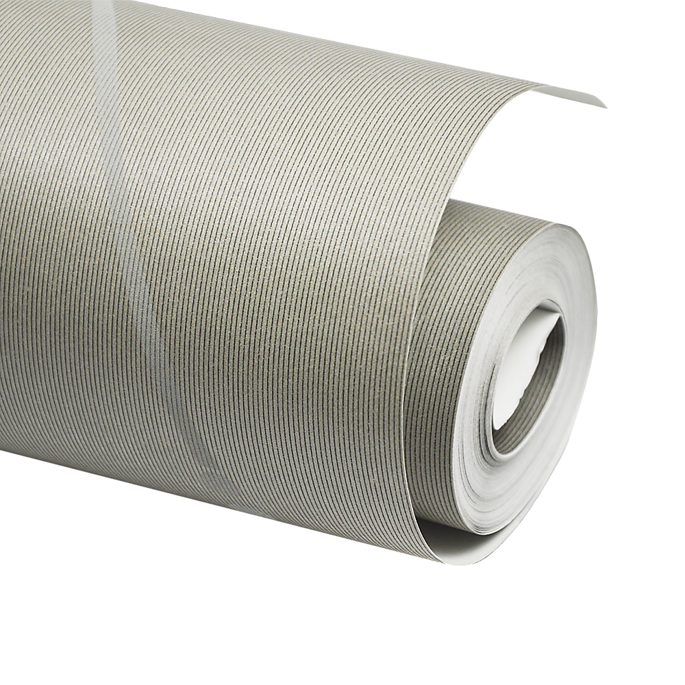 Wallpaper Flocking Simple Curves Non-Woven Wall Paper Roll