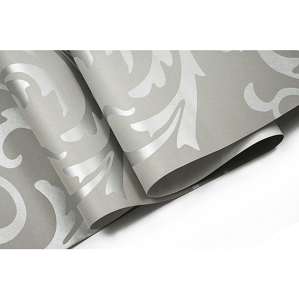 Wallpaper Silver Flower Pattern Non-Woven Wall Paper Roll