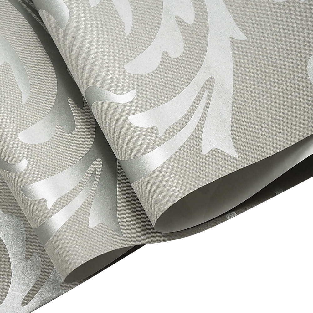 Wallpaper Silver Flower Pattern Non-Woven Wall Paper Roll