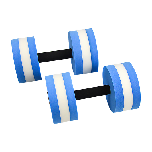 Water Aerobics Dumbbell Set of 2 EVA Aquatic Barbell for Aqua Fitness