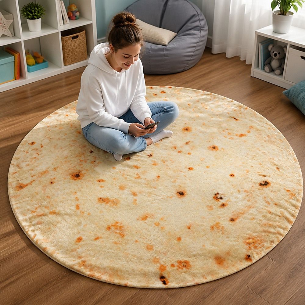Tortilla Blanket Burrito 180cm Throw Blanket Rug