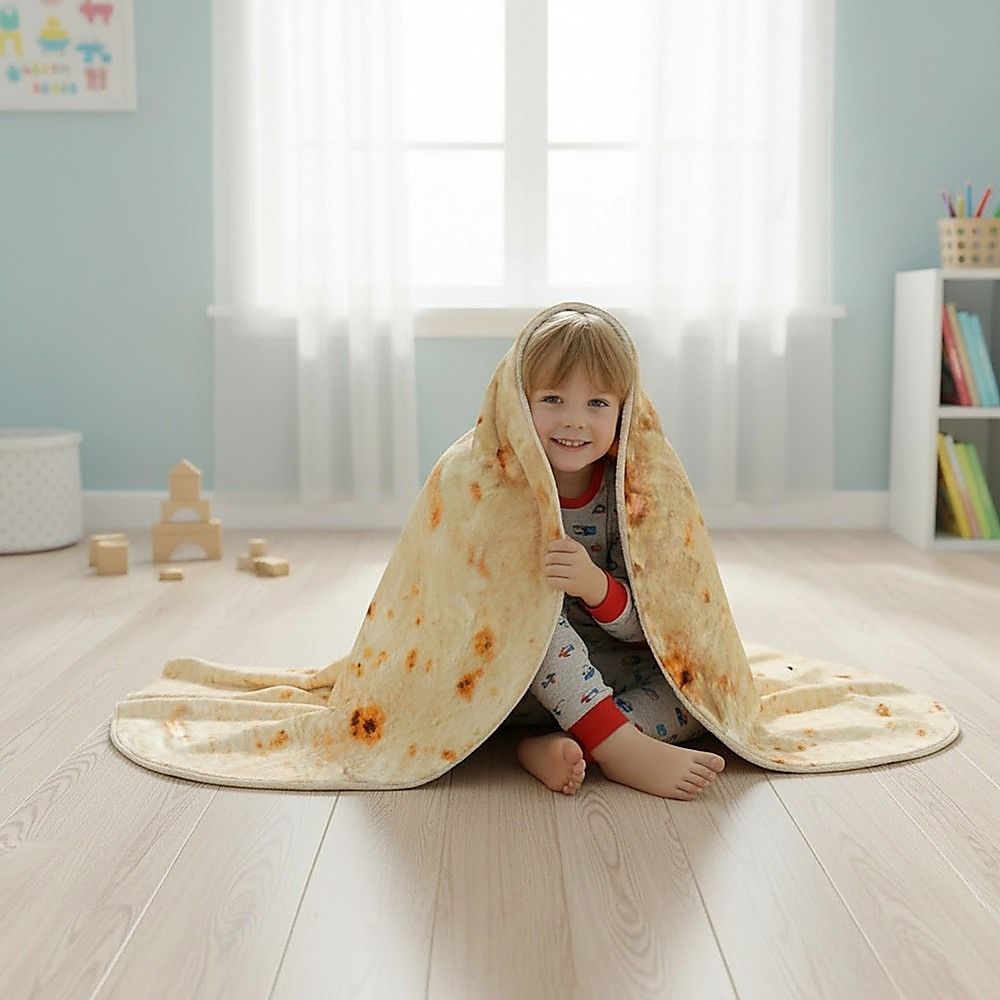 Tortilla Blanket Burrito 180cm Throw Blanket Rug