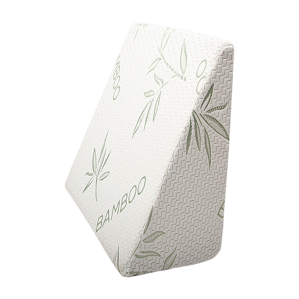 Cool Gel Memory Foam Bed Wedge Pillow Cushion for Neck, Back Support & Sleep