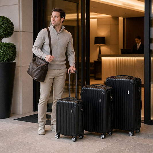 Luggage Set Delegate Suitcases 20" 24" 28" Carry-On Trolley TSA Travel Bag