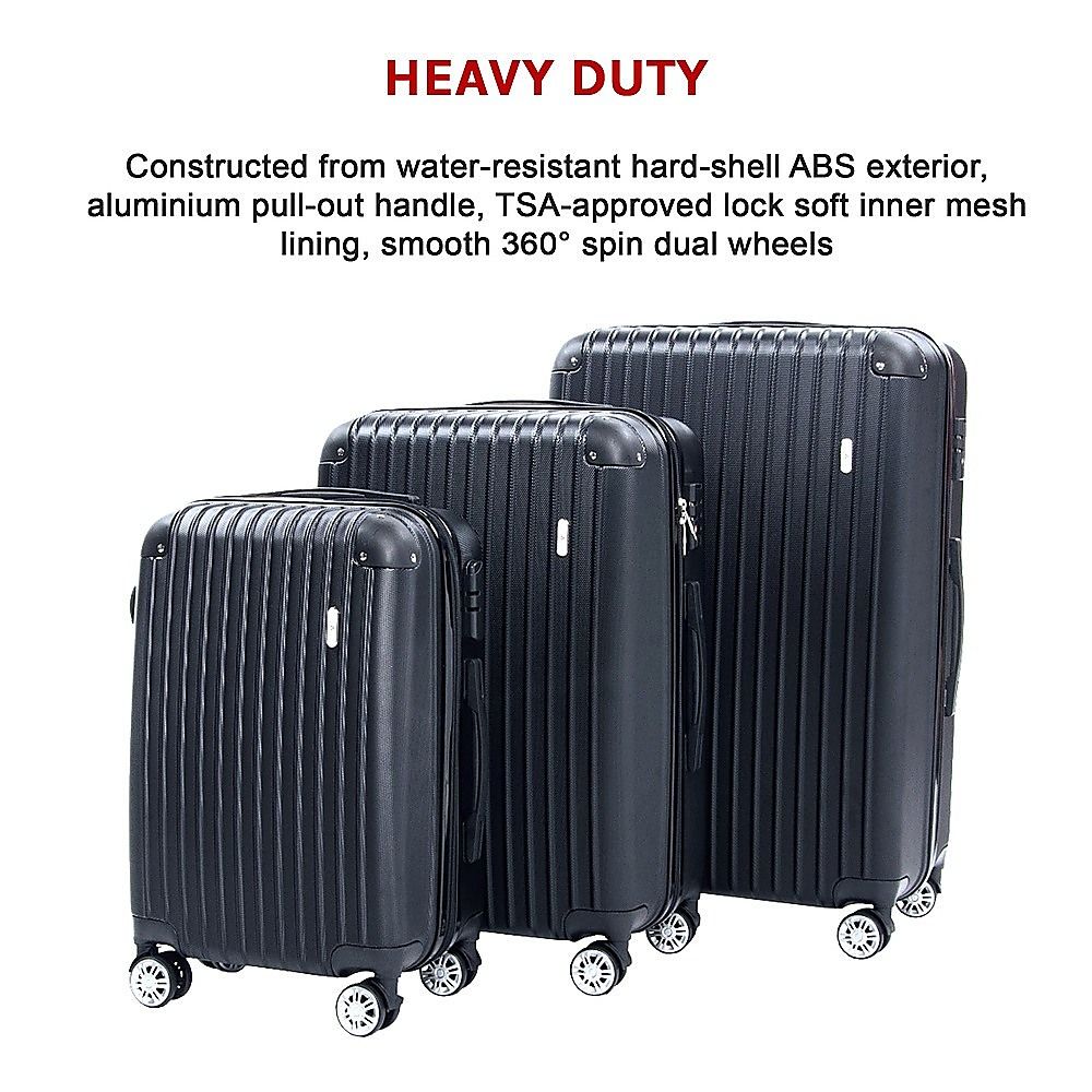 Luggage Set Delegate Suitcases 20" 24" 28" Carry-On Trolley TSA Travel Bag