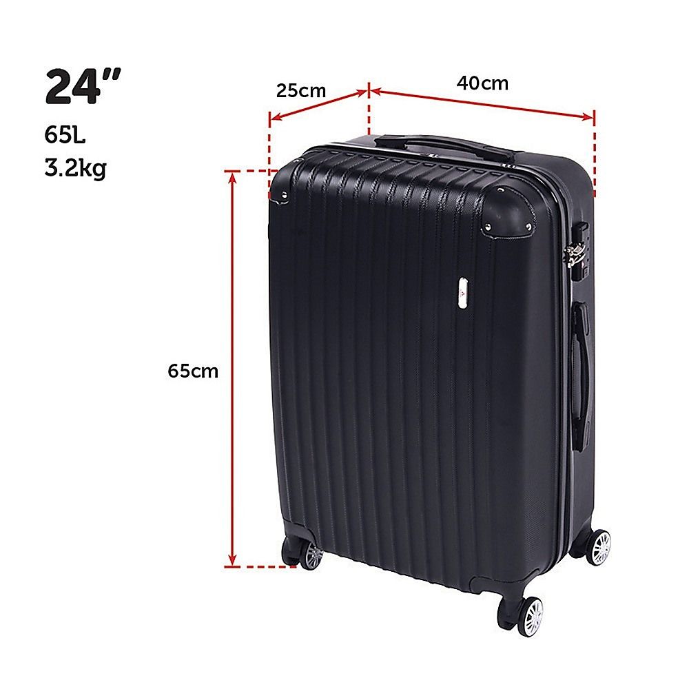 Luggage Set Delegate Suitcases 20" 24" 28" Carry-On Trolley TSA Travel Bag