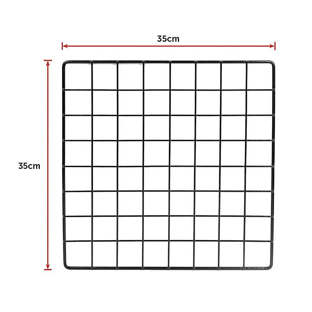 Cube Wire Grid Organizer Bookcase Storage Cabinet Wardrobe Closet 12 - Black