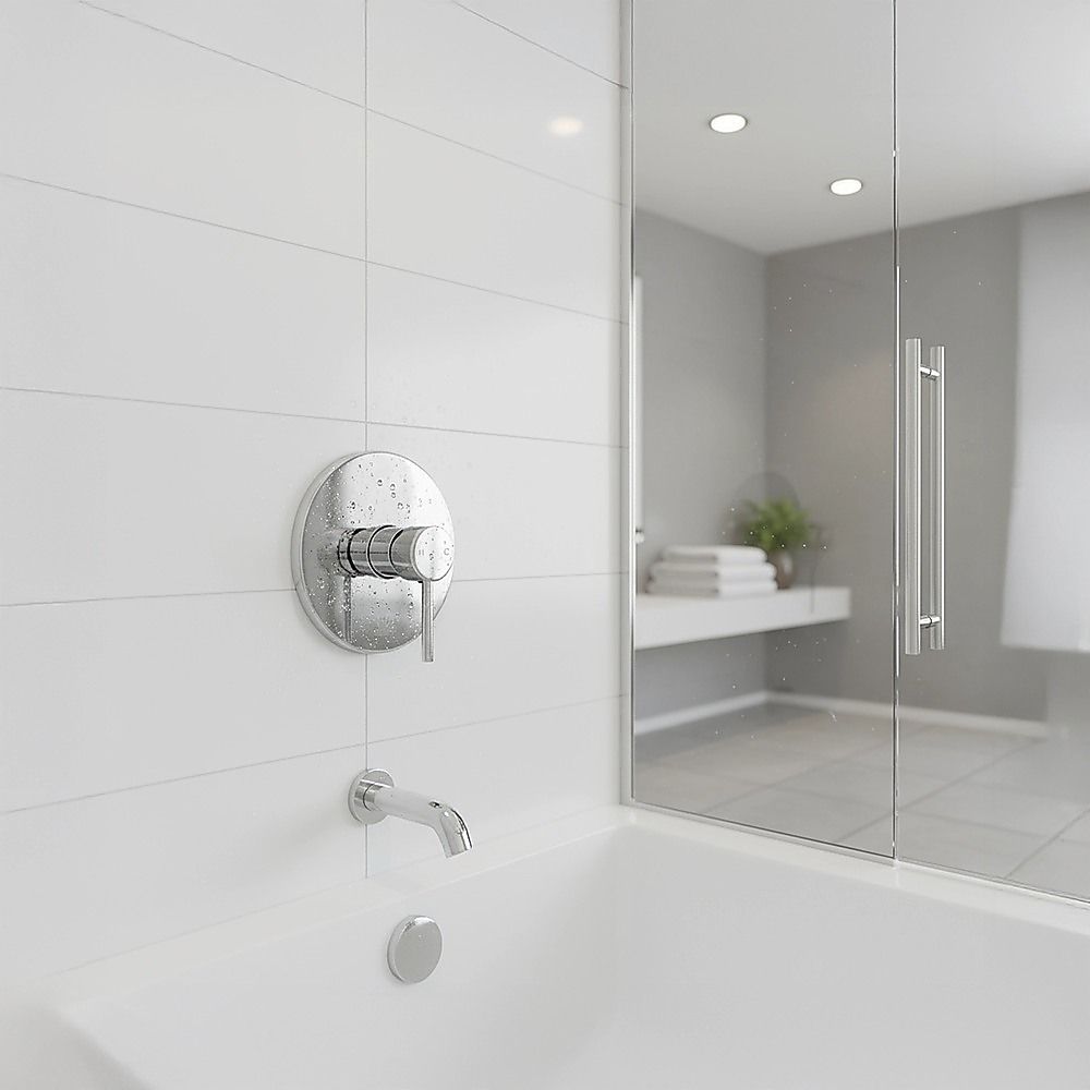 Shower Bath Mixer Tap Bathroom WATERMARK Approved - Chrome