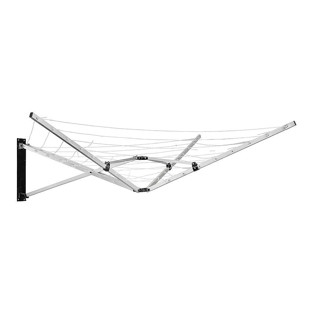 Wall Hang Clothes Airer Dryer 26m 5 Arm Mountable Washing Line for Bathroom & Kitchen