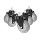 Office Chair Caster Wheels Set of 5 - Heavy Duty & Safe for All Floors with Universal Fit