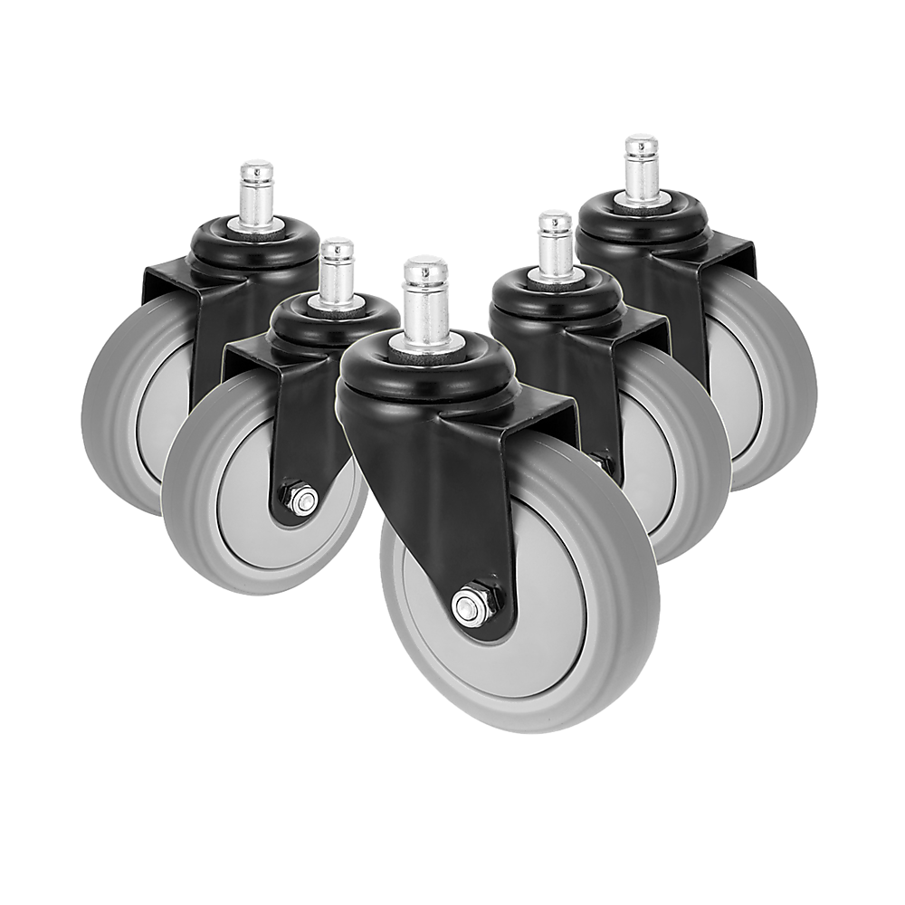 Office Chair Caster Wheels Set of 5 - Heavy Duty & Safe for All Floors with Universal Fit