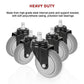 Office Chair Caster Wheels Set of 5 - Heavy Duty & Safe for All Floors with Universal Fit