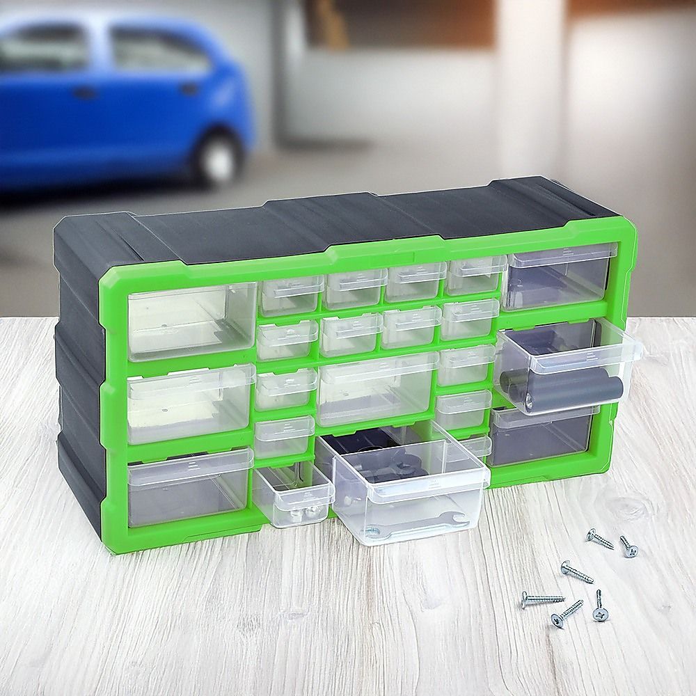 Multi Drawer Parts Storage Cabinet Unit Organizer 22 Home Garage Tool Box