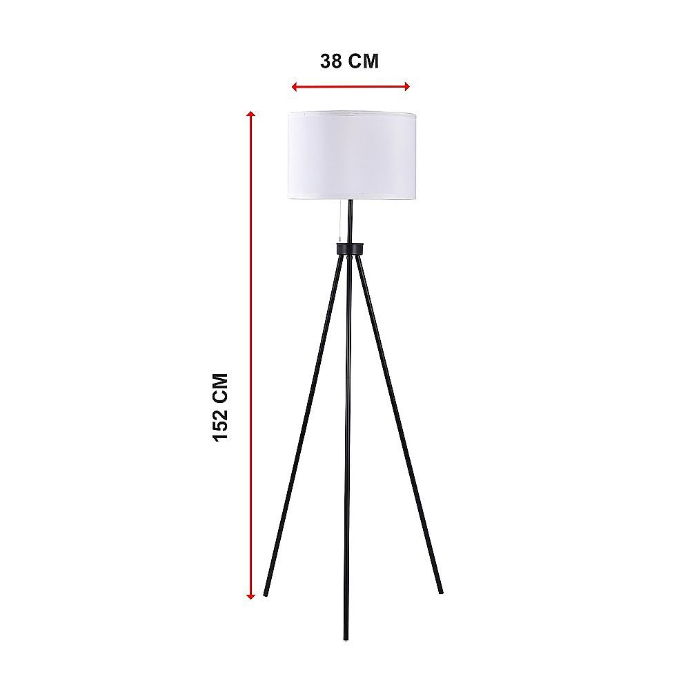 Floor Lamp Mid-Century Modern Tripod Decor Living Room Standing