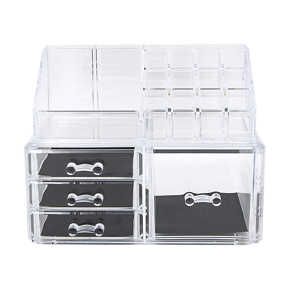 Cosmetic Organizer 11 Drawers Clear Acrylic Tower for Jewelry Luxury Storage Cabinet
