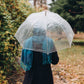 Clear Transparent Rain Walking Umbrella Parasol 5x PVC Dome Wedding Party Favor
