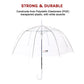 Clear Transparent Rain Walking Umbrella Parasol 5x PVC Dome Wedding Party Favor