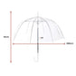Clear Transparent Rain Walking Umbrella Parasol 5x PVC Dome Wedding Party Favor