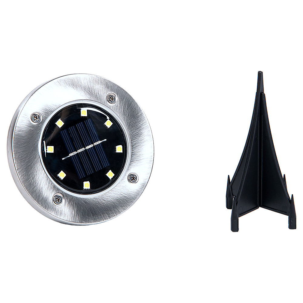 Solar Powered LED Inground Buried Recessed Lights 12x for Garden, Outdoor, Deck Path